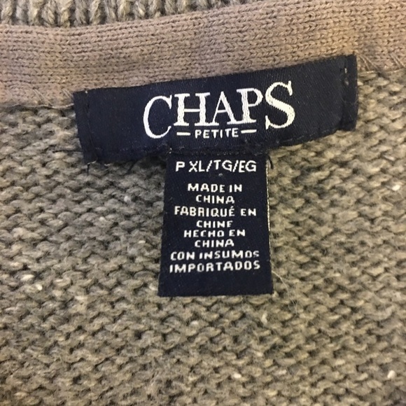 CHAPS Crew Neck Sweater With Aztec Pattern - Picture 4 of 5